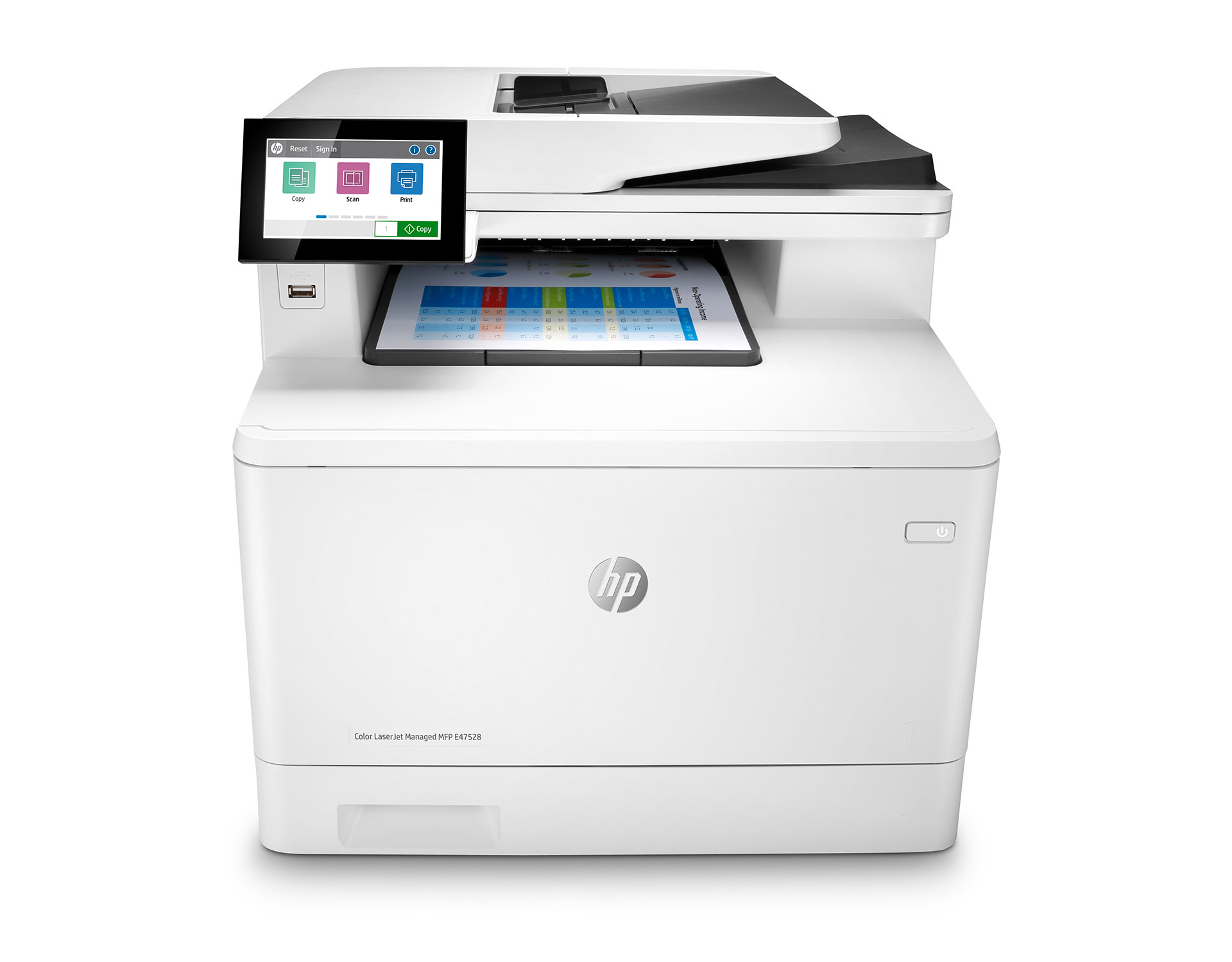 HP Color LaserJet Managed MFP E47528f